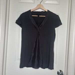 Banana Republic Grey V-Neck Blouse
